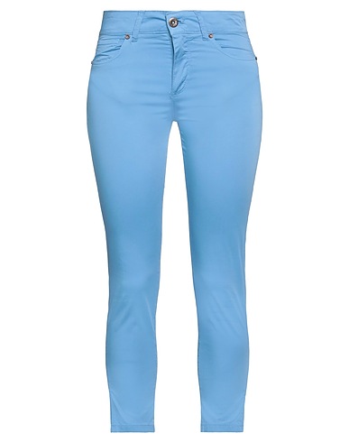 DAIRESY Casual trouser Light blue 97% Cotton, 3% Elastane