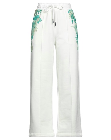 FENG CHEN WANG Casual trouser White 100% Cotton