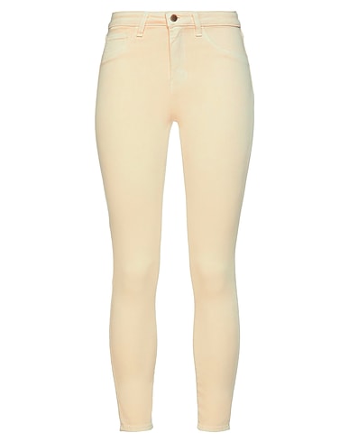 L'AGENCE Denim trousers Ivory 94% Cotton, 4% Polyester, 2% Elastane