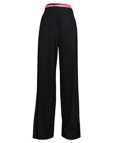 OFF-WHITE™ Casual trouser Black 53% Polyester, 43% Virgin Wool, 4% Elastane, Soft Leather