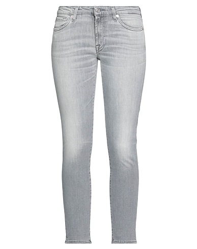 7 FOR ALL MANKIND Denim pants Grey 97% Cotton, 3% Elastane