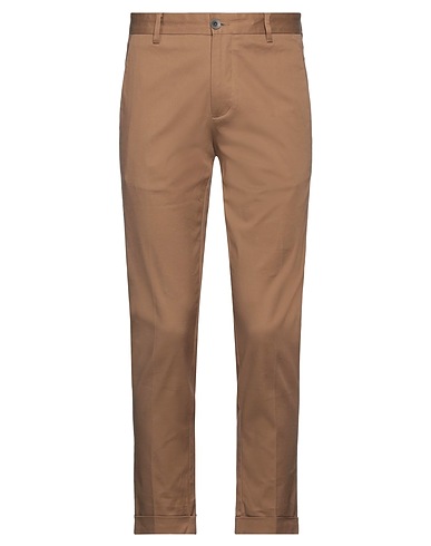 OUT/FIT Casual trouser Brown 98% Cotton, 2% Elastane