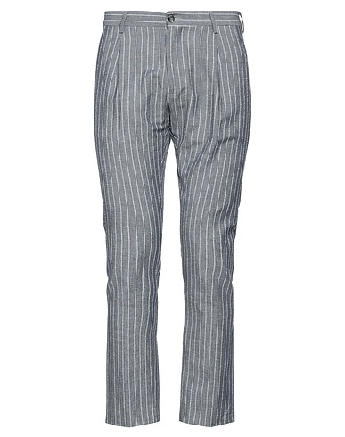 EXIBIT Casual pants Midnight blue 75% Cotton, 25% Linen