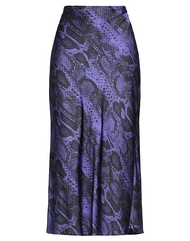 THE ANDAMANE Maxi Skirts Purple 97% Viscose, 3% Elastane