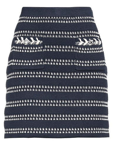 PINKO Mini skirt Midnight blue 69% Viscose, 27% Polyester, 4% Cotton