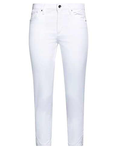 ARMANI EXCHANGE Casual trouser White 97% Cotton, 3% Elastane