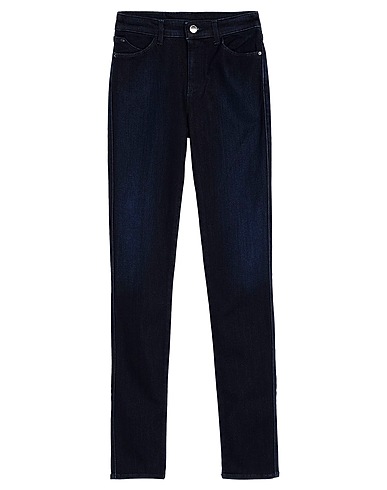 EMPORIO ARMANI Denim trousers Blue 48% Viscose, 32% Cotton, 14% Lyocell, 4% Polyester, 2% Elastane