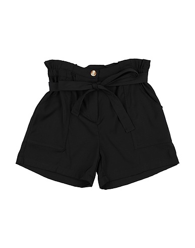 ALICE PI. Shorts & Bermuda Black 96% Polyester, 4% Elastane
