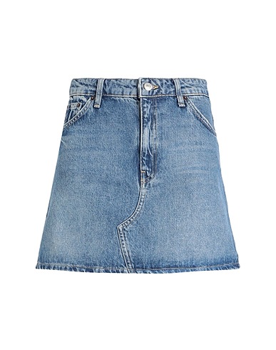 TOPSHOP Denim skirt Blue 100% Cotton