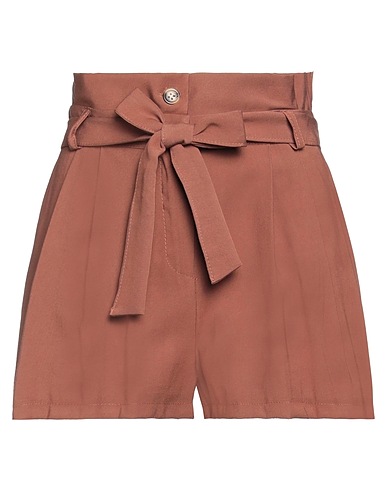 GRIFFAI Shorts & Bermuda Brown 91% Viscose, 9% Polyester