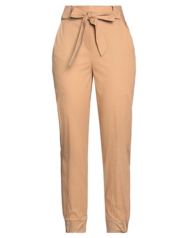 MDM MADEMOISELLE DU MONDE Casual pants Camel 100% Cotton