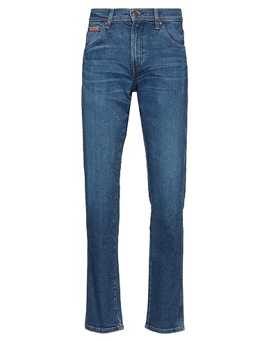 WRANGLER Denim pants Blue 78% Cotton, 21% Polyester, 1% Elastane