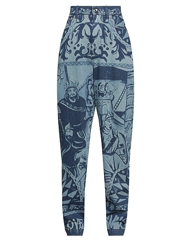 DOLCE&GABBANA Denim pants Blue 100% Cotton
