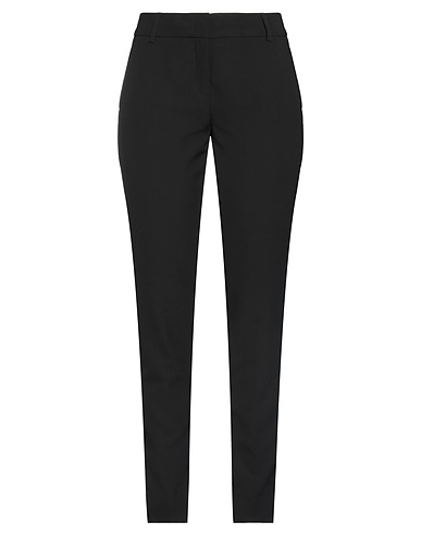 F.IT Casual trouser Black 89% Polyester, 11% Elastane