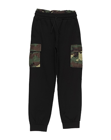 DOLCE&GABBANA Casual trouser Black 70% Cotton, 17% Polyamide, 13% Polyester, Zamak