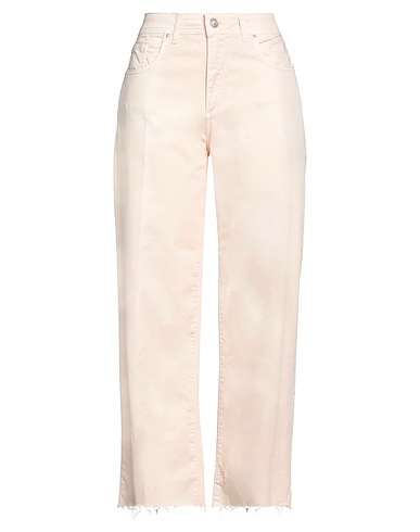 NOIR AND BLEU Denim trousers Light pink 97% Cotton, 3% Elastane