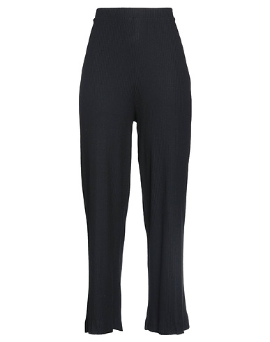 NICE THINGS by PALOMA S. Casual trouser Black 80% Viscose, 17% Polyamide, 3% Elastane