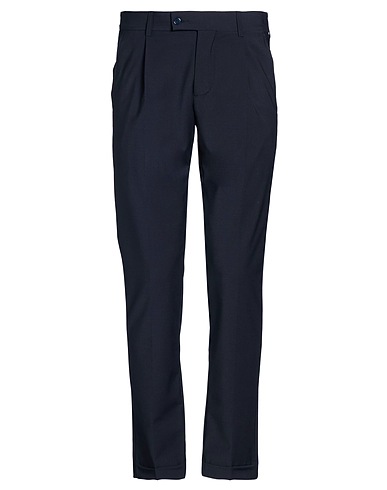 GREY DANIELE ALESSANDRINI Casual pants Midnight blue 55% Wool, 41% Polyester, 4% Elastane