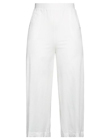 MOU ITALY Casual trouser White 50% Viscose, 50% Polyamide