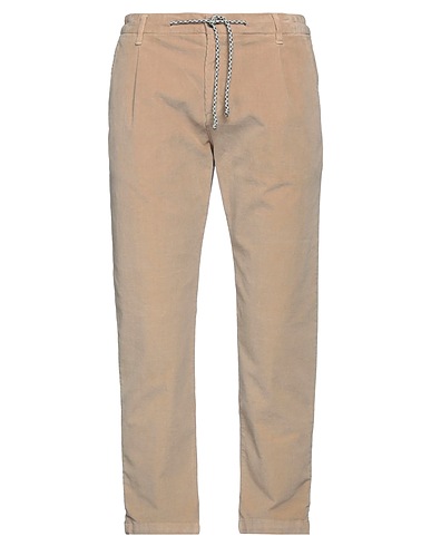 DANIELE ALESSANDRINI HOMME Casual trouser Beige 98% Cotton, 2% Elastane