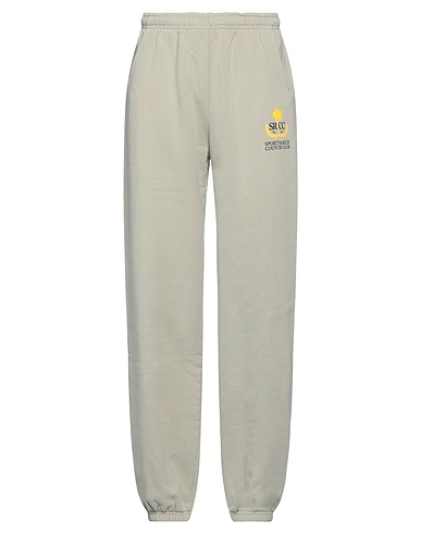 SPORTY & RICH Casual pants Light green 100% Cotton