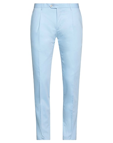 REVERES 1949 Casual pants Sky blue 73% Polyester, 22% Viscose, 5% Elastane