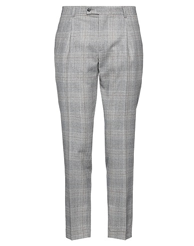 GREY DANIELE ALESSANDRINI Casual trouser Light grey 62% Wool, 19% Acrylic, 16% Polyamide, 3% Cashmere
