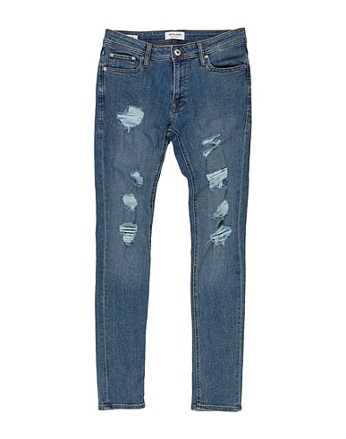 JACK & JONES Denim trousers Blue 70% Cotton, 28% Polyester, 2% Elastane