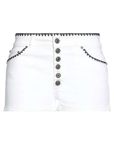 DONDUP Shorts & Bermuda White 92% Cotton, 6% Elastomultiester, 2% Elastane