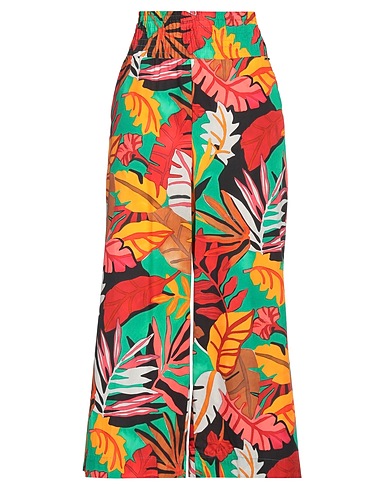 MDM MADEMOISELLE DU MONDE Casual trouser Emerald green 100% Cotton