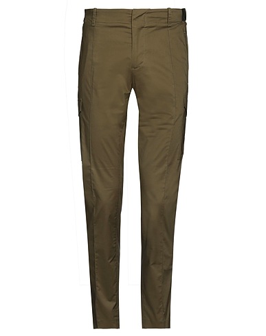 GREY DANIELE ALESSANDRINI Cargo Military green 95% Cotton, 5% Elastane