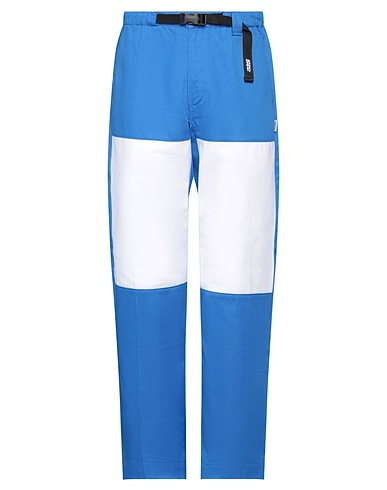 LIFE SUX Casual trouser Bright blue 100% Cotton