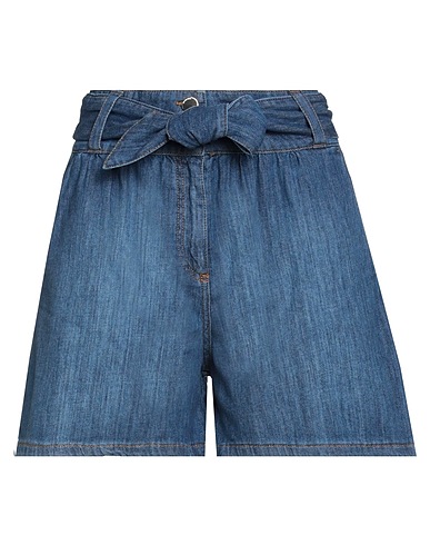 NENETTE Denim shorts Blue 90% Organic cotton, 8% Elastomultiester, 2% Elastane