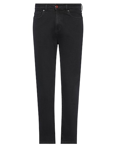 VISION OF SUPER Denim trousers Black 98% Cotton, 2% Elastane