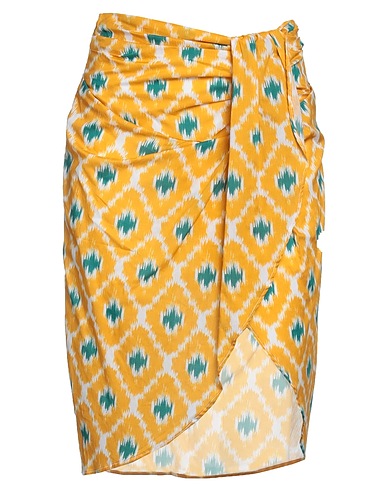 MC2 SAINT BARTH Midi skirt Marigold 100% Cotton