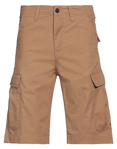 CARHARTT Shorts & Bermuda Brown 52% Polyester, 48% Cotton