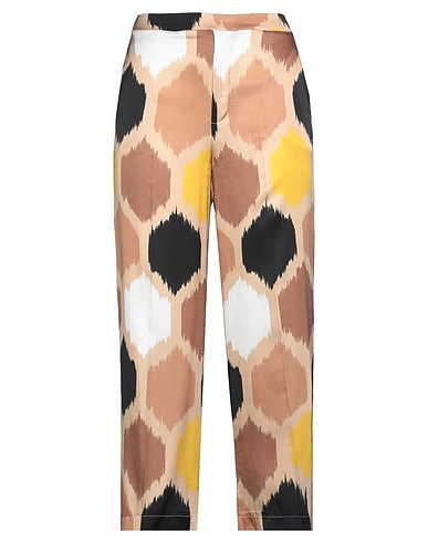1-ONE Casual trouser Camel 100% Viscose