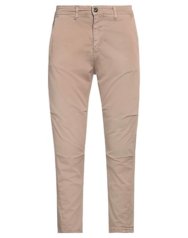 DISPLAJ Denim trousers Khaki 98% Cotton, 2% Elastane