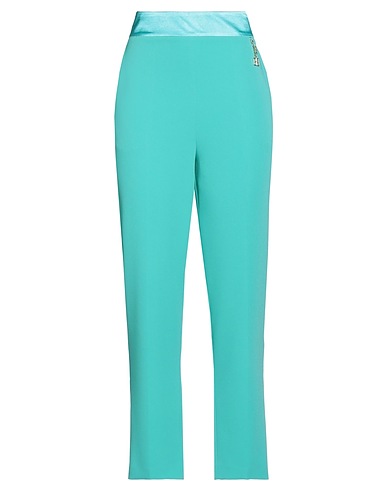 FRACOMINA Casual trouser Turquoise 93% Polyester, 7% Elastane