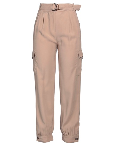 NENETTE Casual pants KHAKI 90% Viscose, 10% Polyester