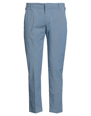 ENTRE AMIS Casual trouser Light blue 58% Cotton, 40% Polyester, 2% Elastane