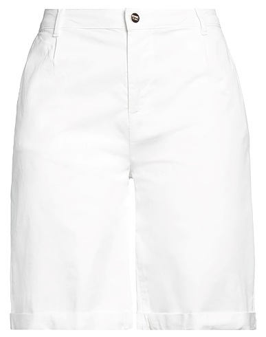 FRACOMINA Shorts & Bermuda White 98% Cotton, 2% Elastane