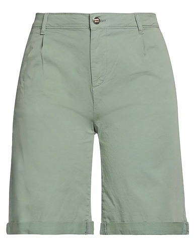 FRACOMINA Shorts & Bermuda Verde salvia 98% Cotone, 2% Elastan
