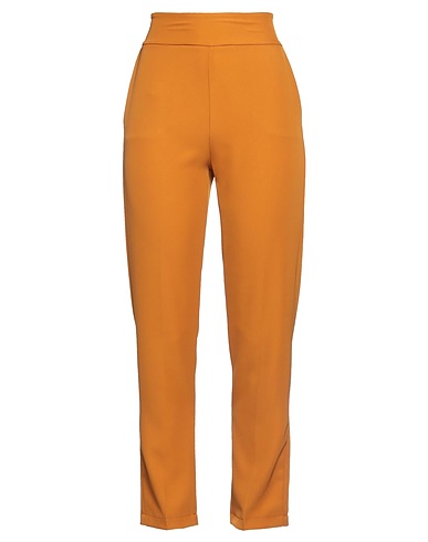 LA.LOLÌ Casual trouser Camel 95% Polyester, 5% Elastane