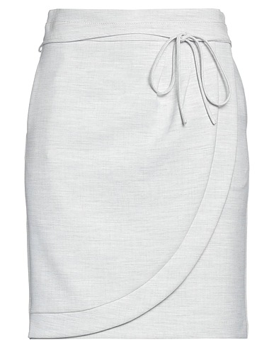 SPOON GOLF Mini skirt Light grey 63% Polyester, 27% Viscose, 7% Cotton, 3% Elastane