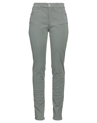EMPORIO ARMANI Denim pants Sage green 98% Cotton, 2% Elastane