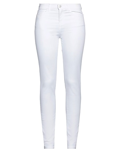 EMPORIO ARMANI Pantalone Bianco 65% Cotone, 32% Viscosa, 3% Elastan