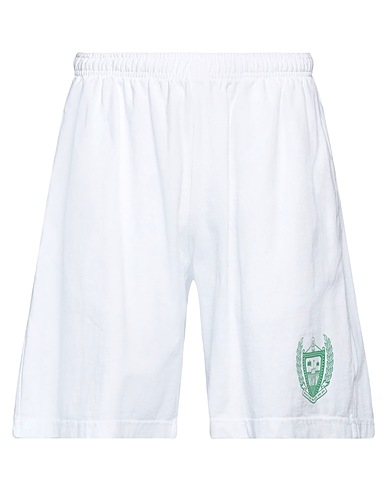 SPORTY & RICH Shorts & Bermuda White 100% Cotton