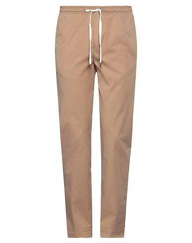 B SETTECENTO Casual trouser Light brown 66% Cotton, 31% Polyamide, 3% Elastane