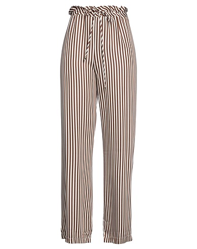 LE STREGHE Casual trouser Brown 100% Viscose